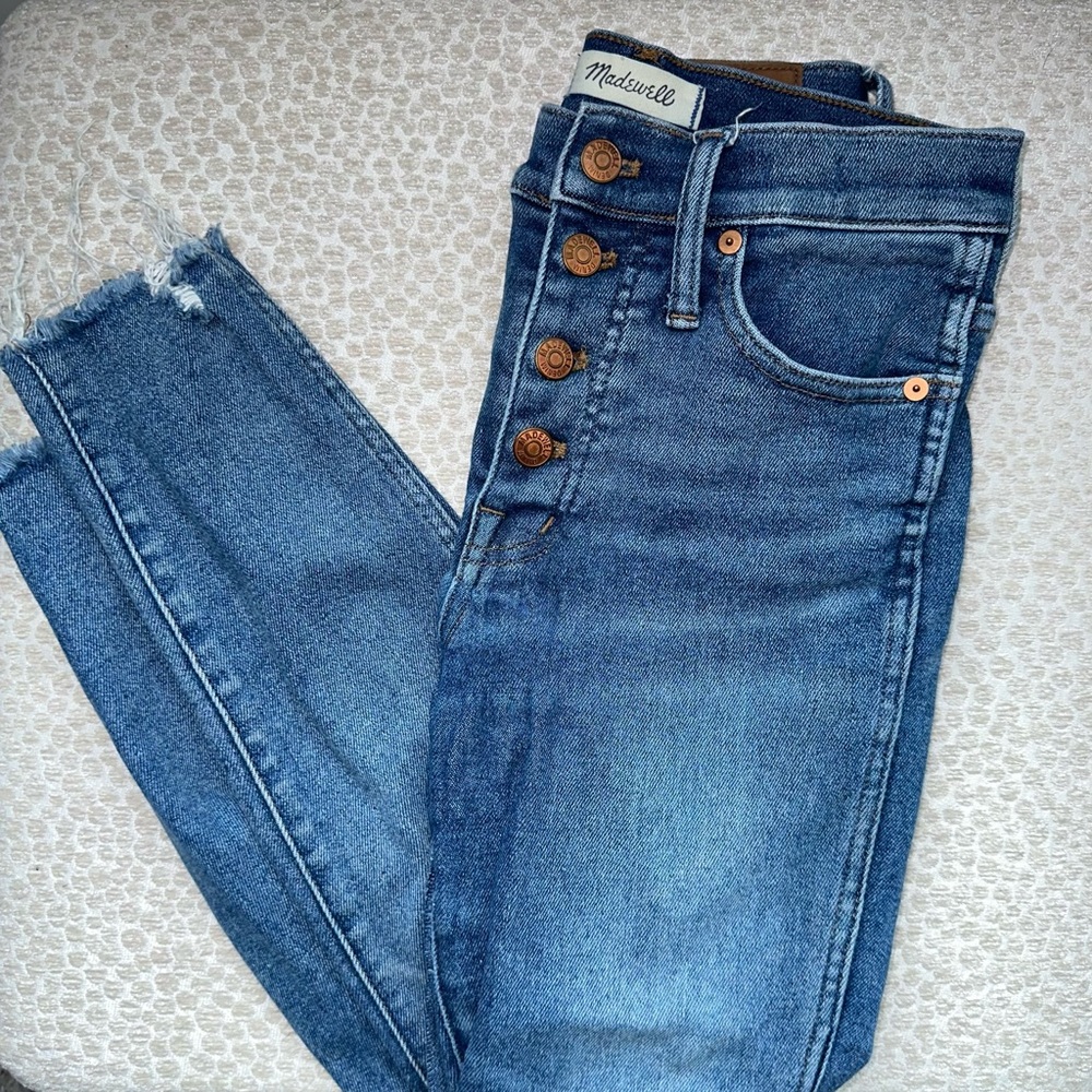 Madewell 10” High Rise Medium Wash Jeans